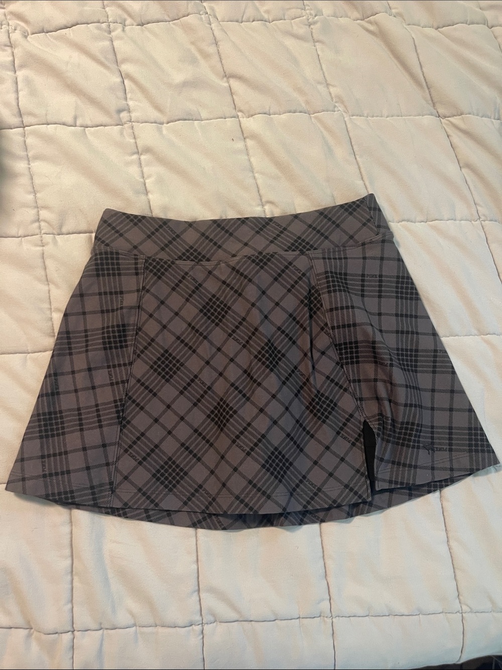 PINK Victoria's Secret Gray Plaid Skirt